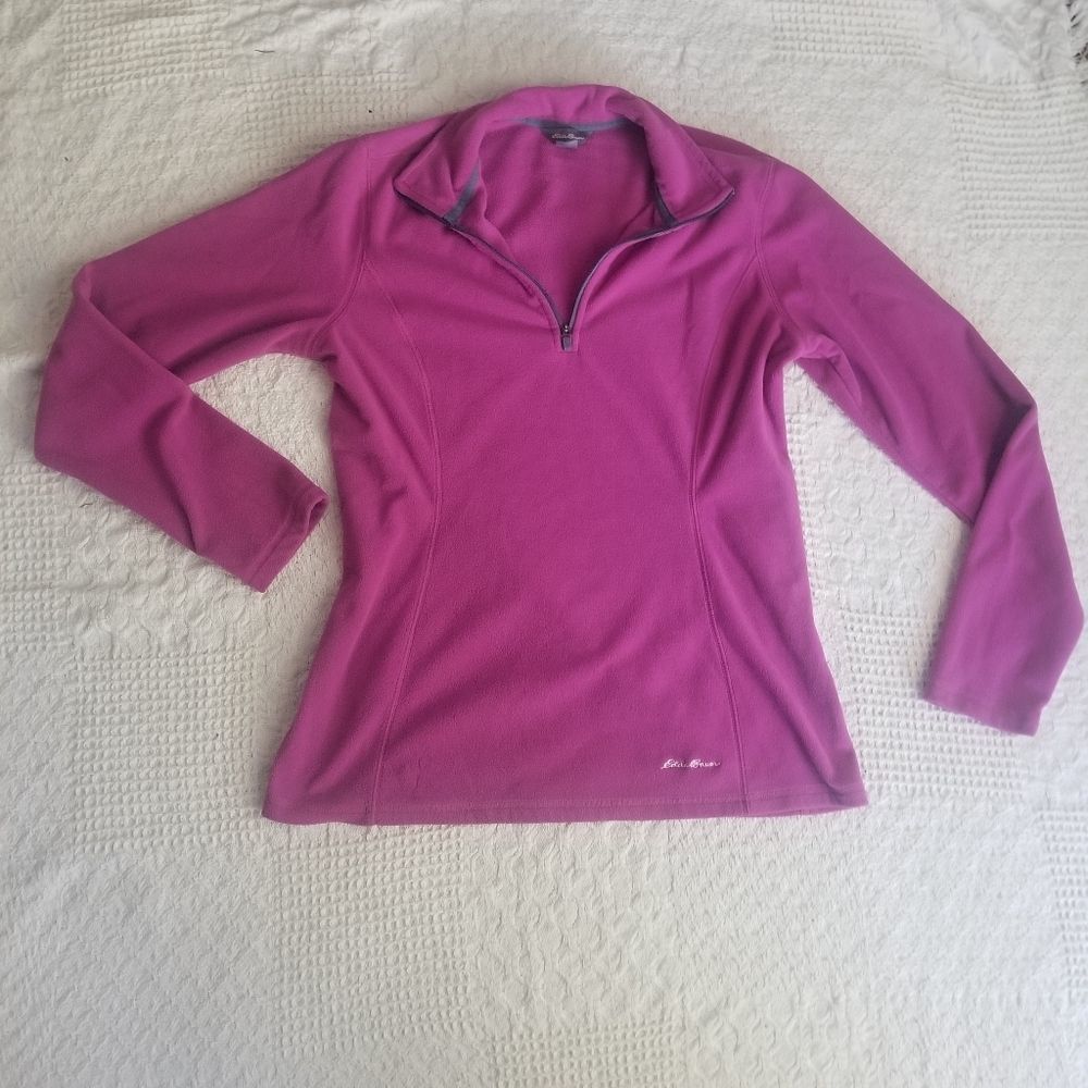 Eddie Bauer Purple 1/4 Zip Pullover